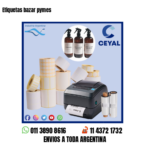 Etiquetas bazar pymes