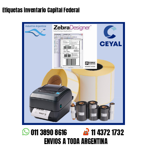 Etiquetas inventario Capital Federal