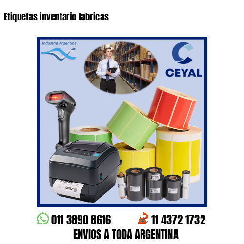 Etiquetas inventario fabricas