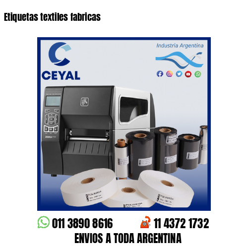 Etiquetas textiles fabricas