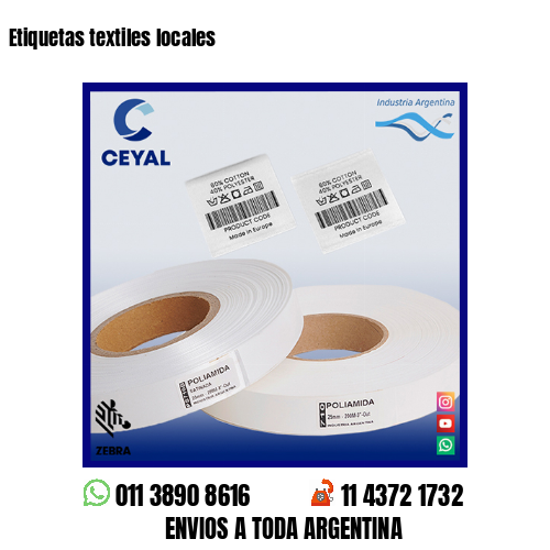 Etiquetas textiles locales