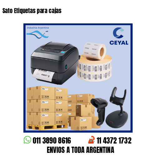 Sato Etiquetas para cajas