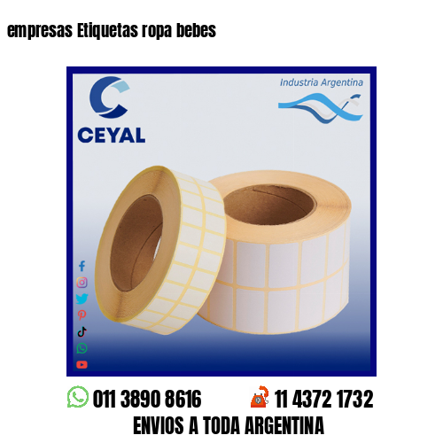 empresas Etiquetas ropa bebes