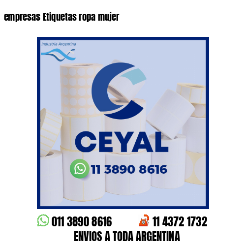 empresas Etiquetas ropa mujer