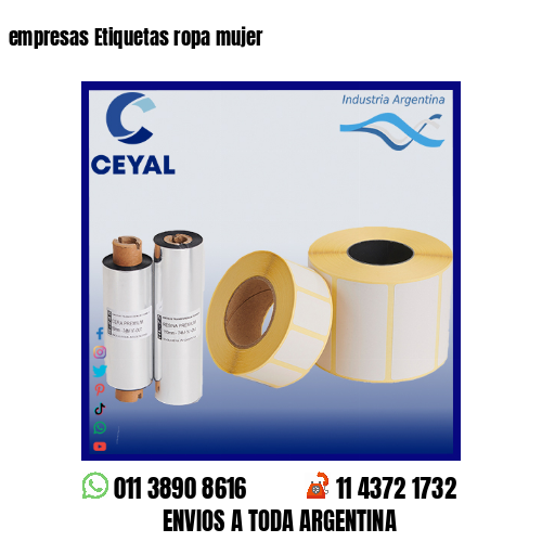 empresas Etiquetas ropa mujer