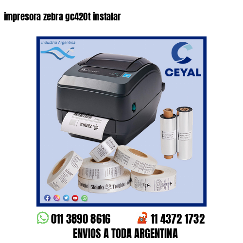 impresora zebra gc420t instalar