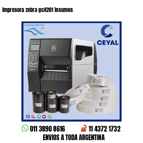 impresora zebra gc420t insumos