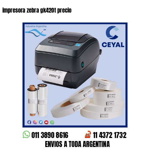 impresora zebra gk420t precio