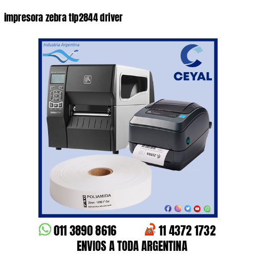 impresora zebra tlp2844 driver