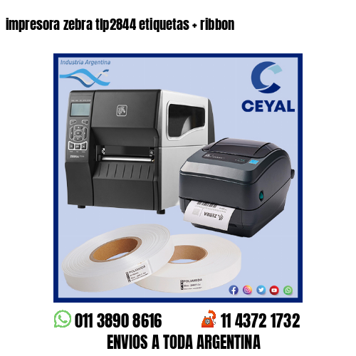 impresora zebra tlp2844 etiquetas   ribbon