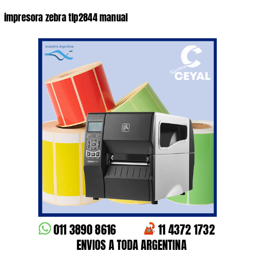 impresora zebra tlp2844 manual