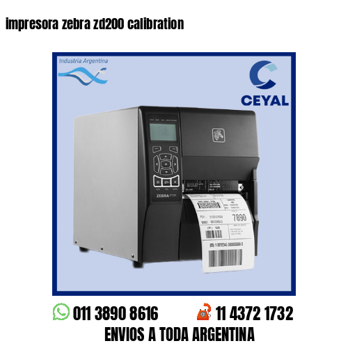 impresora zebra zd200 calibration