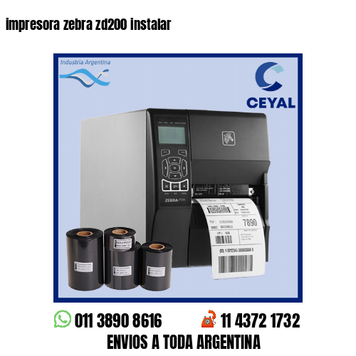 impresora zebra zd200 instalar