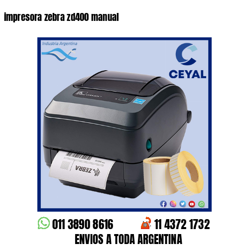 impresora zebra zd400 manual