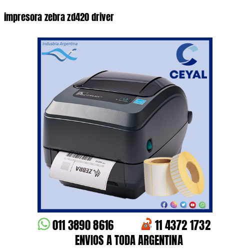 impresora zebra zd420 driver