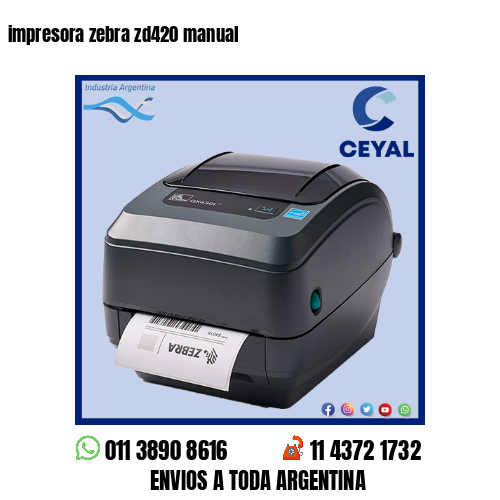 impresora zebra zd420 manual