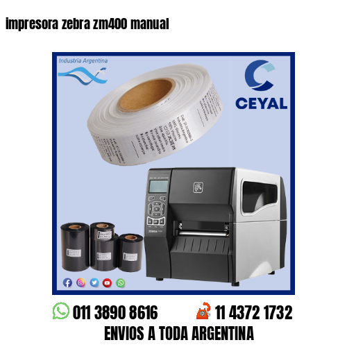 impresora zebra zm400 manual