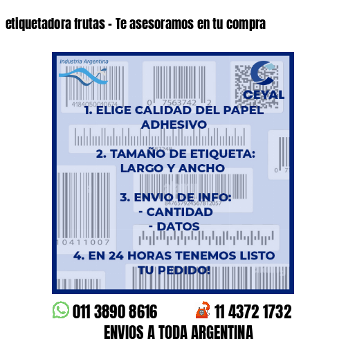 etiquetadora frutas - Te asesoramos en tu compra