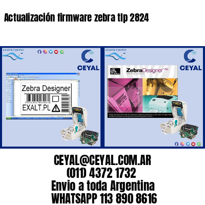 Actualización firmware zebra tlp 2824