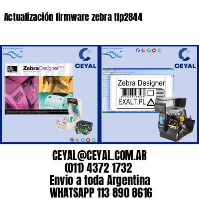 Actualización firmware zebra tlp2844