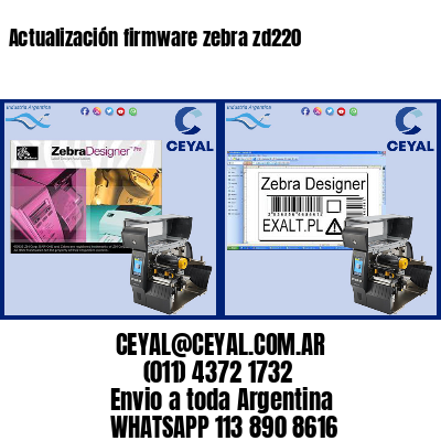 Actualización firmware zebra zd220