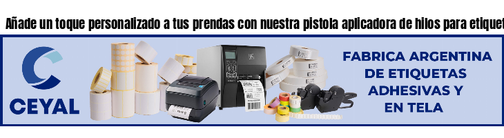 Añade un toque personalizado a tus prendas con nuestra pistola aplicadora de hilos para etiquetas- Argentina