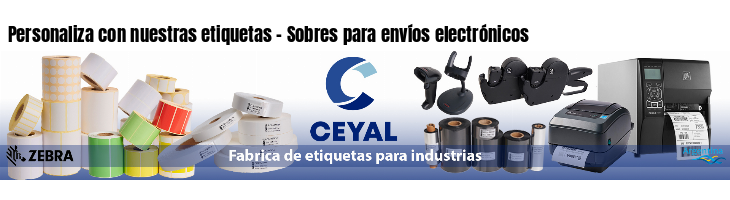 Personaliza con nuestras etiquetas - Sobres para envíos electrónicos