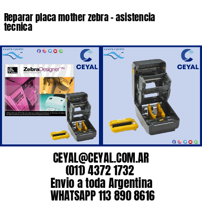 Reparar placa mother zebra – asistencia tecnica