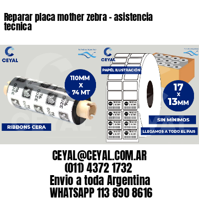 Reparar placa mother zebra - asistencia tecnica