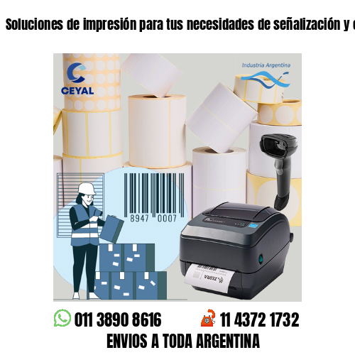 Soluciones de impresión para tus necesidades de señalización y exhibición .