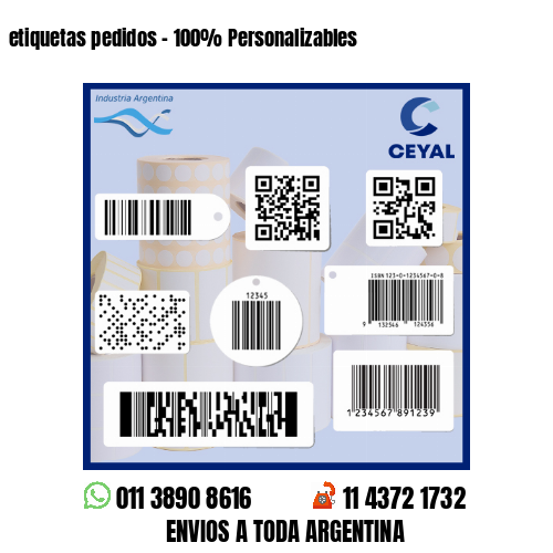 etiquetas pedidos - 100% Personalizables