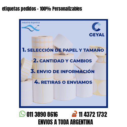 etiquetas pedidos - 100% Personalizables