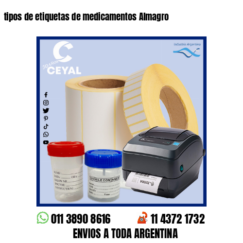 tipos de etiquetas de medicamentos Almagro