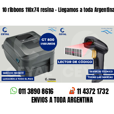10 ribbons 110x74 resina - Llegamos a toda Argentina