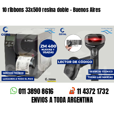 10 ribbons 33x500 resina doble - Buenos Aires