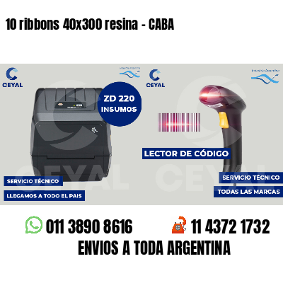 10 ribbons 40x300 resina - CABA