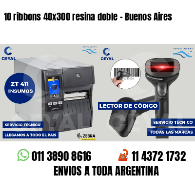 10 ribbons 40x300 resina doble - Buenos Aires