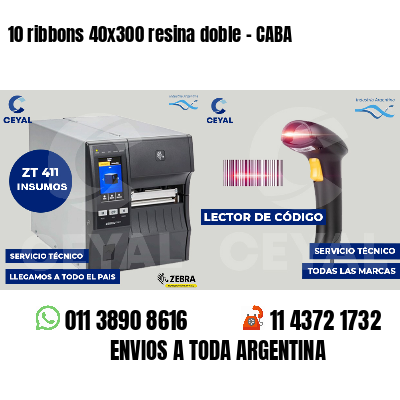 10 ribbons 40x300 resina doble - CABA