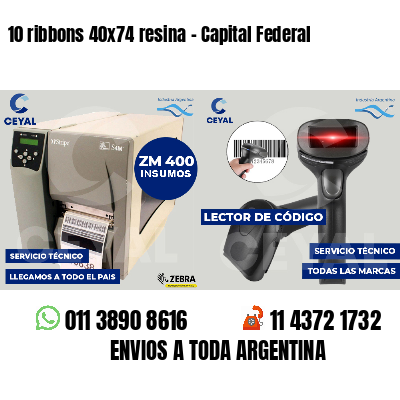 10 ribbons 40x74 resina - Capital Federal