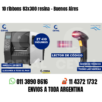 10 ribbons 83x300 resina - Buenos Aires