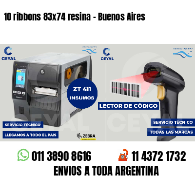 10 ribbons 83x74 resina - Buenos Aires