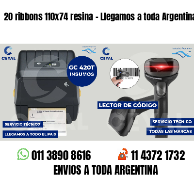 20 ribbons 110x74 resina - Llegamos a toda Argentina