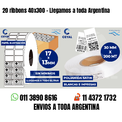20 ribbons 40x300 - Llegamos a toda Argentina
