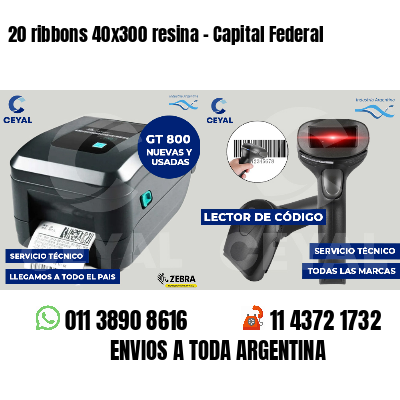 20 ribbons 40x300 resina - Capital Federal