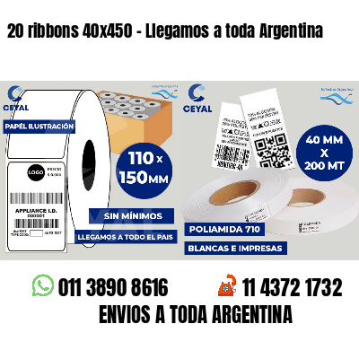 20 ribbons 40x450 - Llegamos a toda Argentina