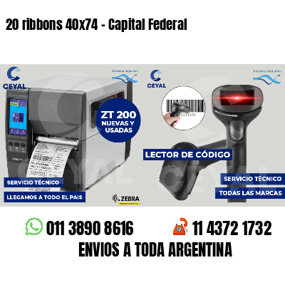 20 ribbons 40x74 - Capital Federal