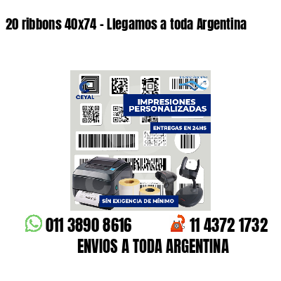 20 ribbons 40x74 - Llegamos a toda Argentina