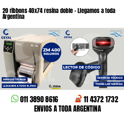 20 ribbons 40x74 resina doble - Llegamos a toda Argentina
