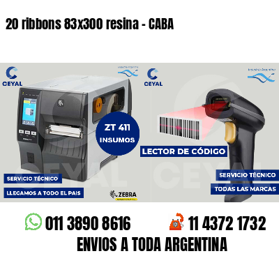 20 ribbons 83x300 resina - CABA