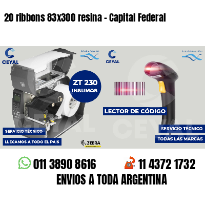 20 ribbons 83x300 resina - Capital Federal